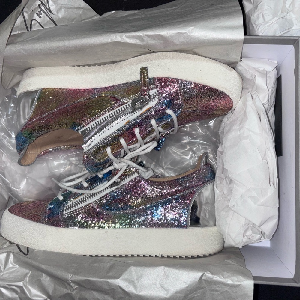 Giuseppe Zanotti Multicolor Glitter Sneakers